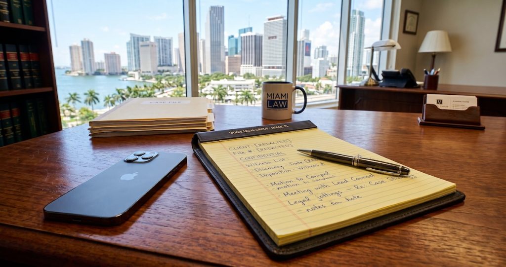 What Happens at a Free Consultation? What to Expect Before You Call Phone and notepad on a desk representing what to expect at a free legal consultation