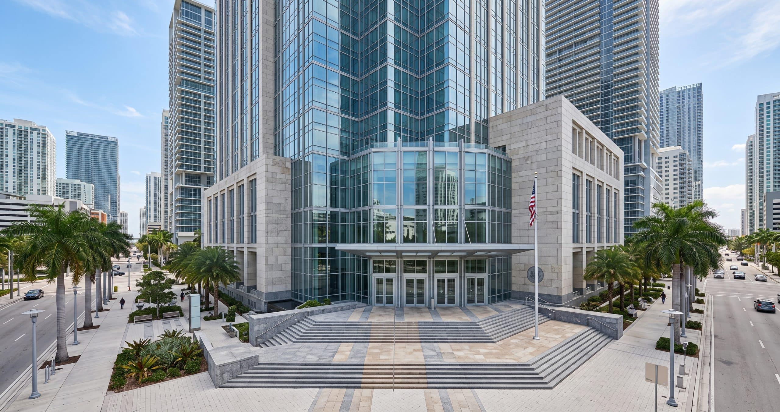 Downtown Miami courthouse representing where Hialeah DUI cases are heard